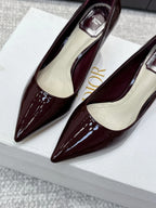 CD 26s High Heels Pump 85 Dark Burgundy Patent Leather 661473