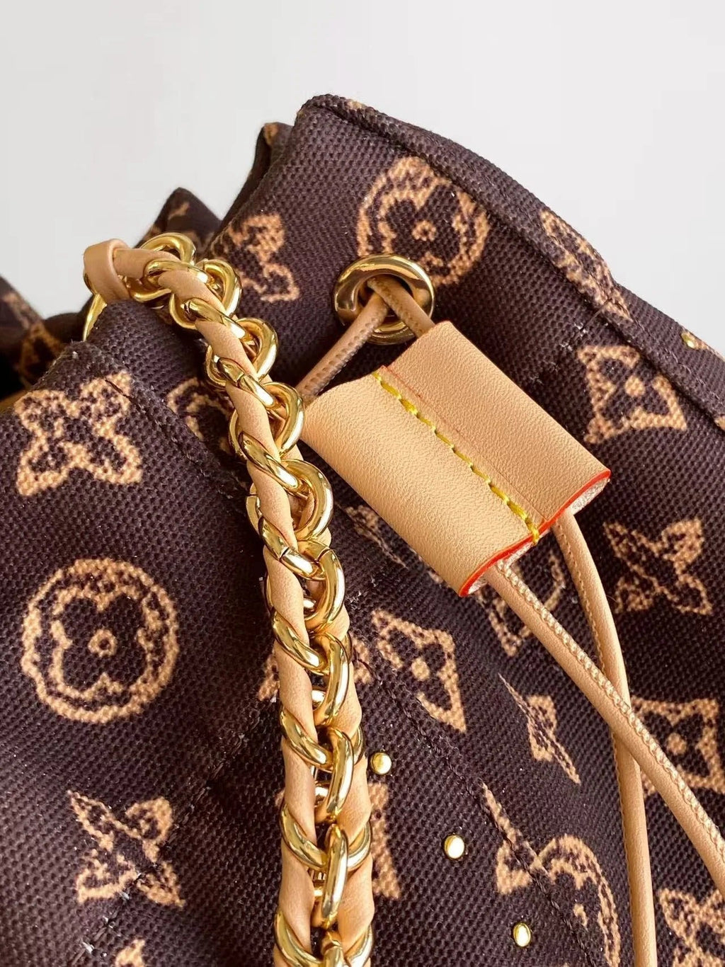 Louis Vuitton 2026 Noé Trunk Brown Tan Monogram Canvas Mix Cowhide