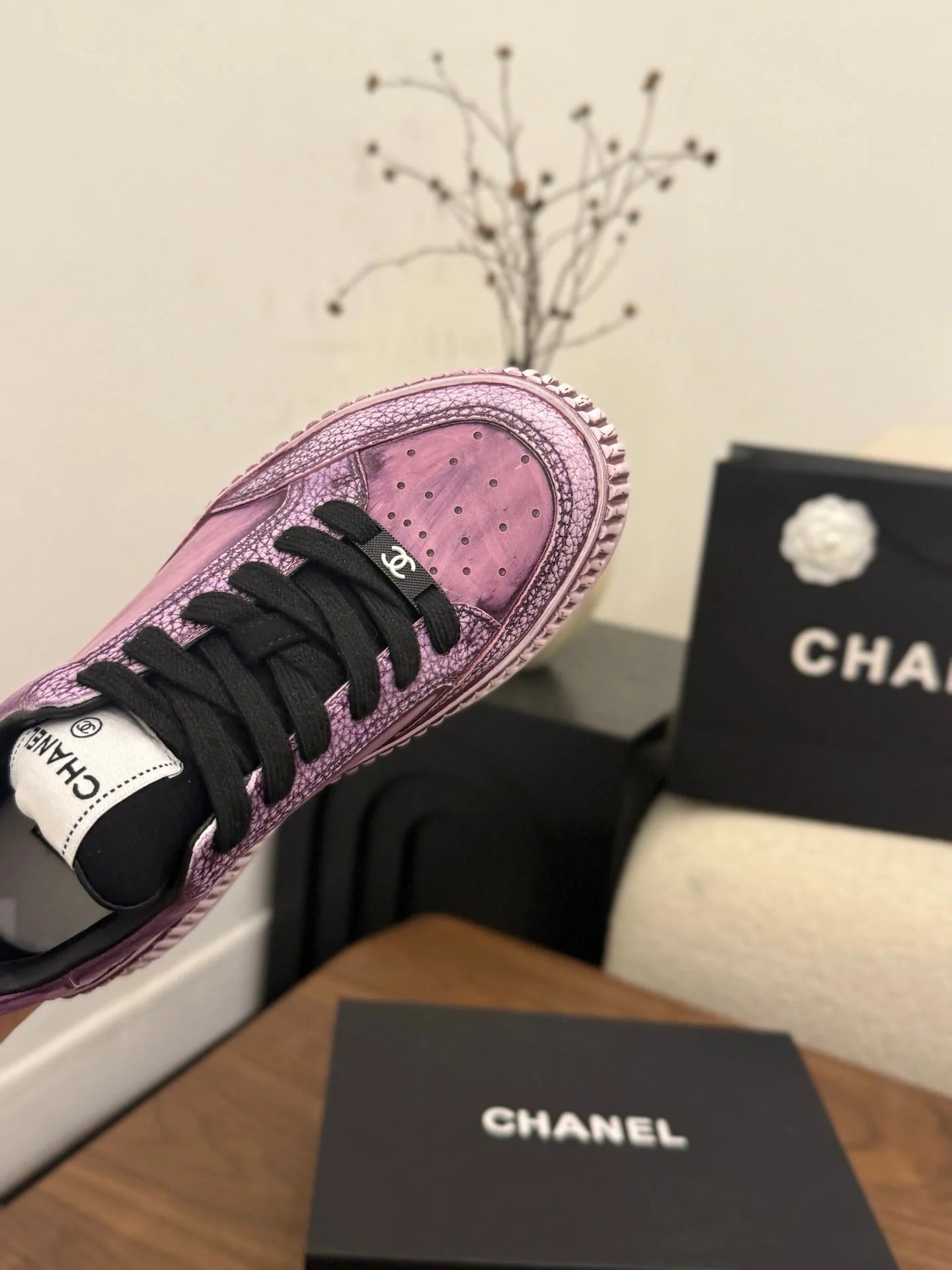CC 26s Casual Sneaker Light Purple Leather 183614