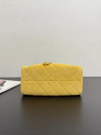 Chanel 2026 Hobo Bag 22cm Yellow Suede