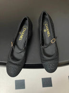 HIGH BALLET MARY JANE 50MM IN BLACK RAFFIA