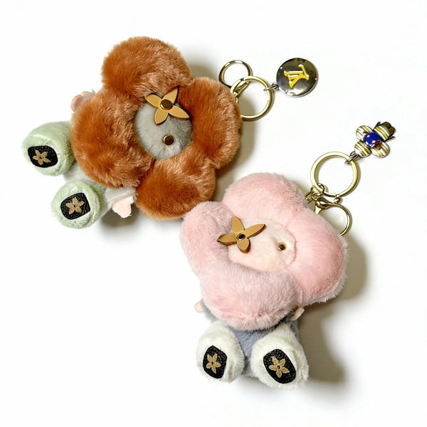 LV Vivienne Brown and Pink Charm