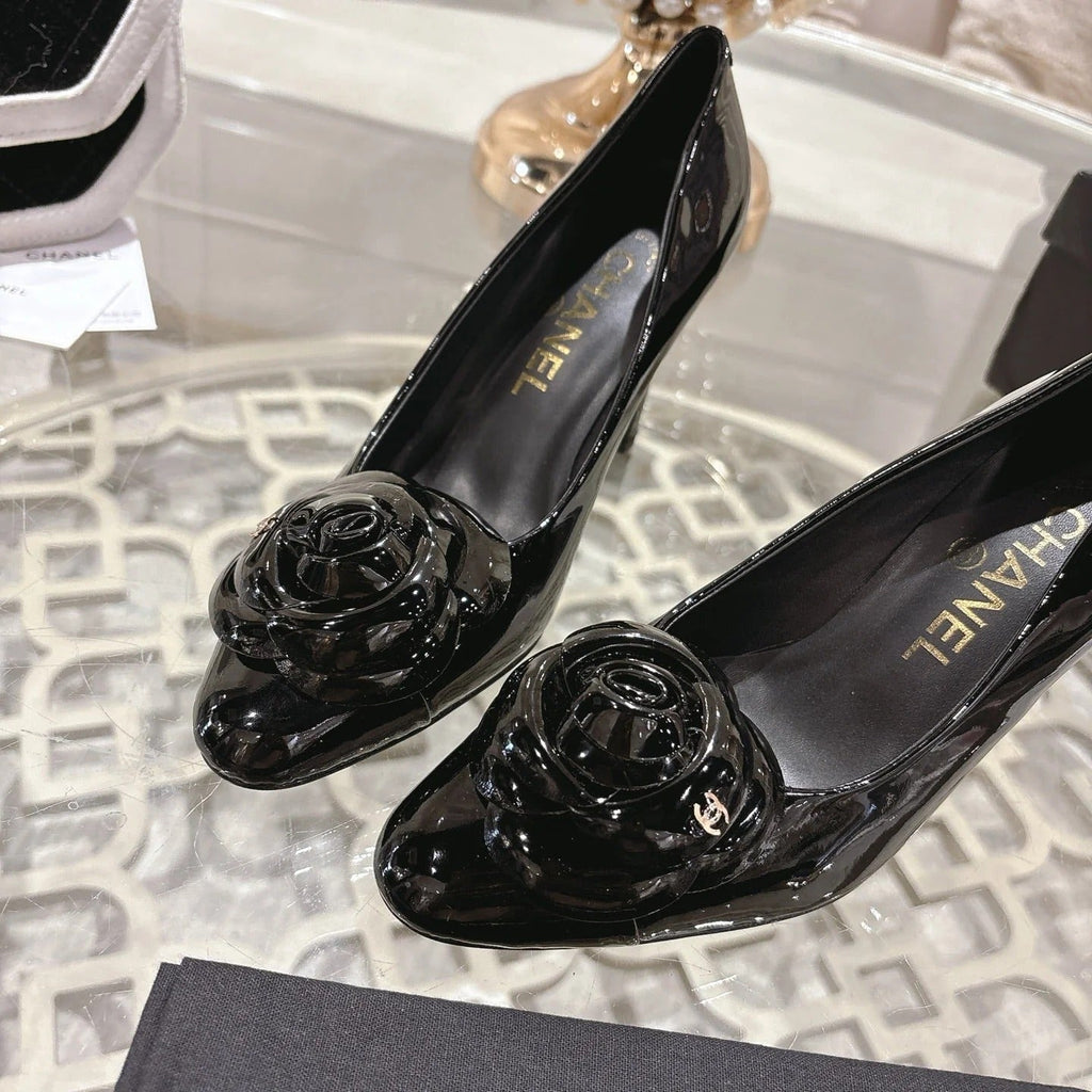 CC 26s High Heels Pump 85 Black Patent Leather 627005