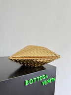 Bottega Veneta 2026 Dust Bag Gold Laminated Leather
