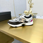CC 2026 Casual Sneakers Black Gray Suede Canvas 668054