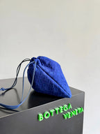 Bottega Veneta 2026 Dust Bag 32cm Blue Suede 137068