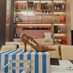 PRA 26S High Heel Pump 70 Light Brown Suede 630567