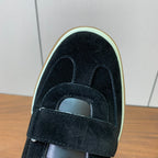 LP 26SS Velcro-strap Men Sneaker Black Suede Leather 585748