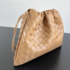 BV 2025 Dustbag Clutch Bag Pale Brown Calfskin