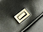 Balenciaga Medium Rodeo Bag 35 Black Calfskin Sliver Hardware