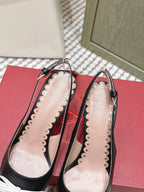 VT 26s Slingback 70 Black Patent Calfskin 612246