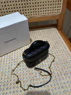 YSL Mini Vanity 12 Black Quilted Calfskin