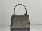 Balenciaga Small Bag 29 Gray Suede Sliver Hardware