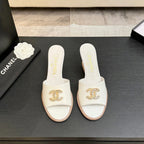 CC 2026 Wedge Sandals 65 White Lambskin 667771