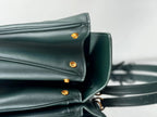 Balenciaga Medium Bag 35 Dark Green Calfskin Gold Hardware