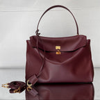Balenciaga Large Bag 40 Burgyndy Calfskin Gold Hardware