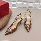 VT 26s Slingback 80 Brown Snake Skin 613586