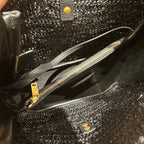 YSL LE 5 À 7 Shoulder Bag 22 Black Raffia