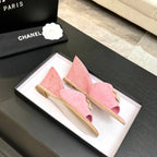 CC 2026 Wedge Sandals 65 Pink Suede 667768