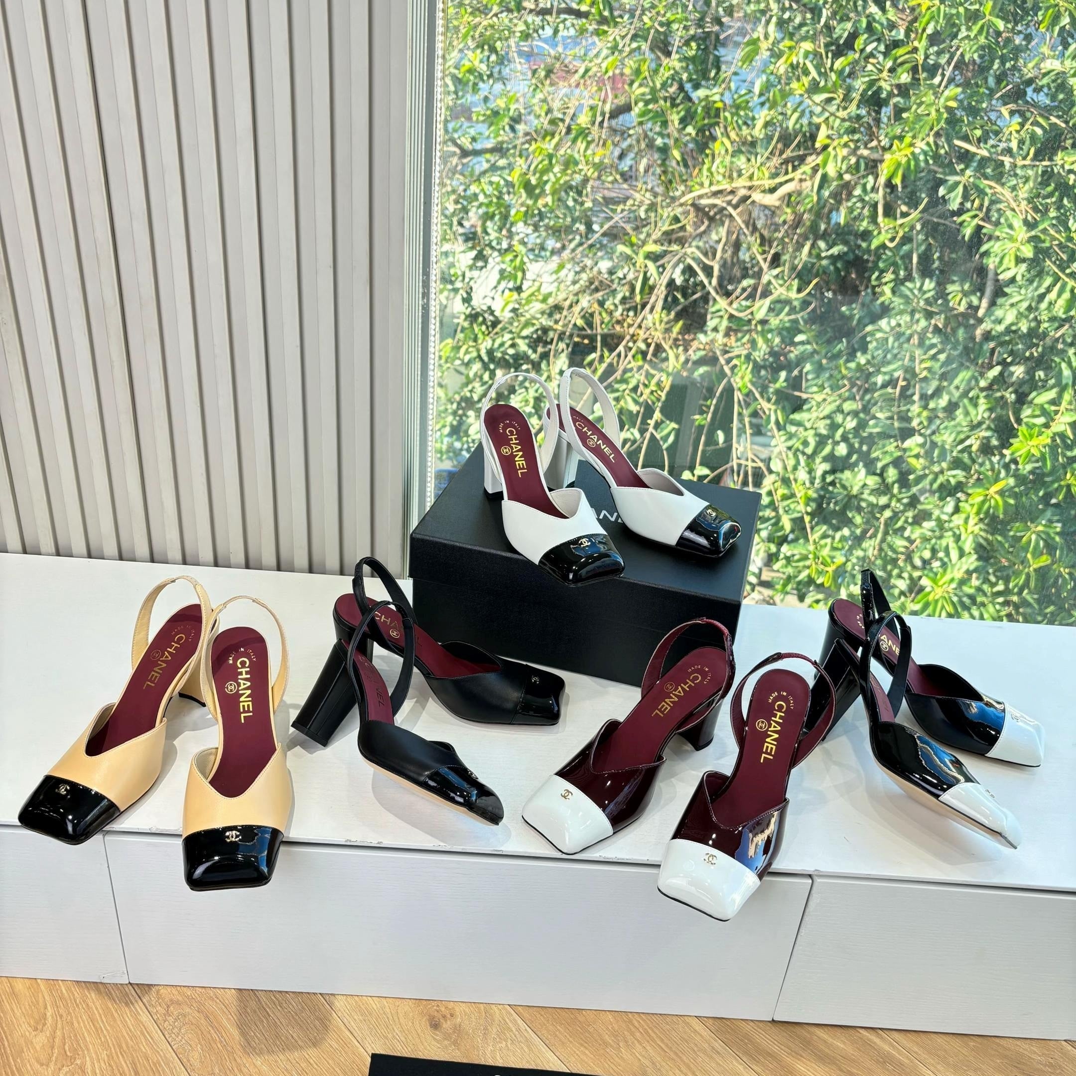 CC SS26 Slingback 9cm Patent Leather