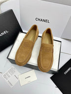 CC 26s Double C Loafers Brown Suede 645308