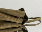 Balenciaga LargeBag 40 Olive Green Suede Sliver Hardware