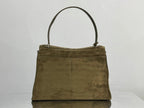 Balenciaga LargeBag 40 Olive Green Suede Sliver Hardware