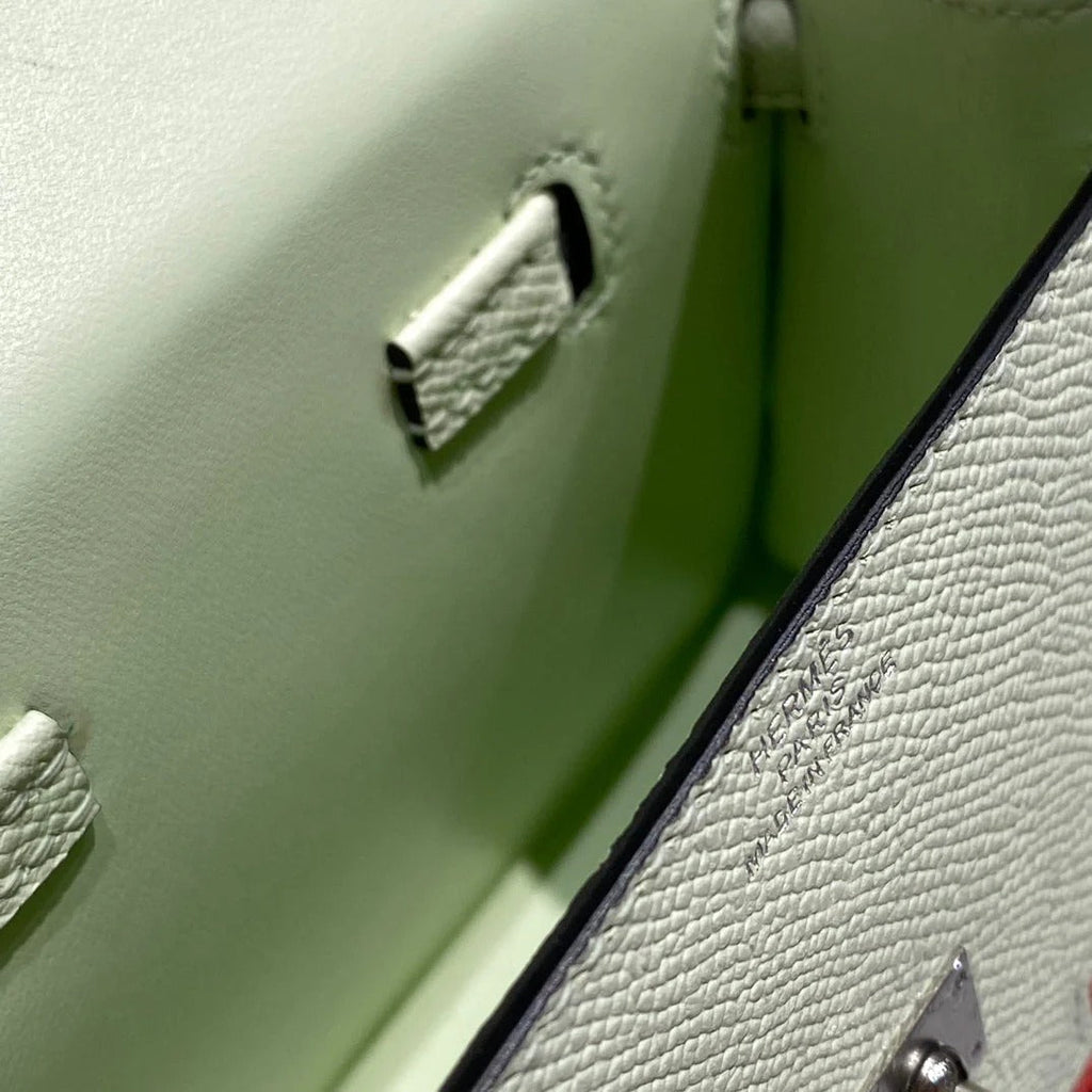 KELLY DOLL 18 IN LIGHT GREEN CALFSKIN