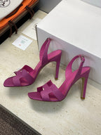 HM 26ss High Heel Sandals 105 Purple Cowhide 607112