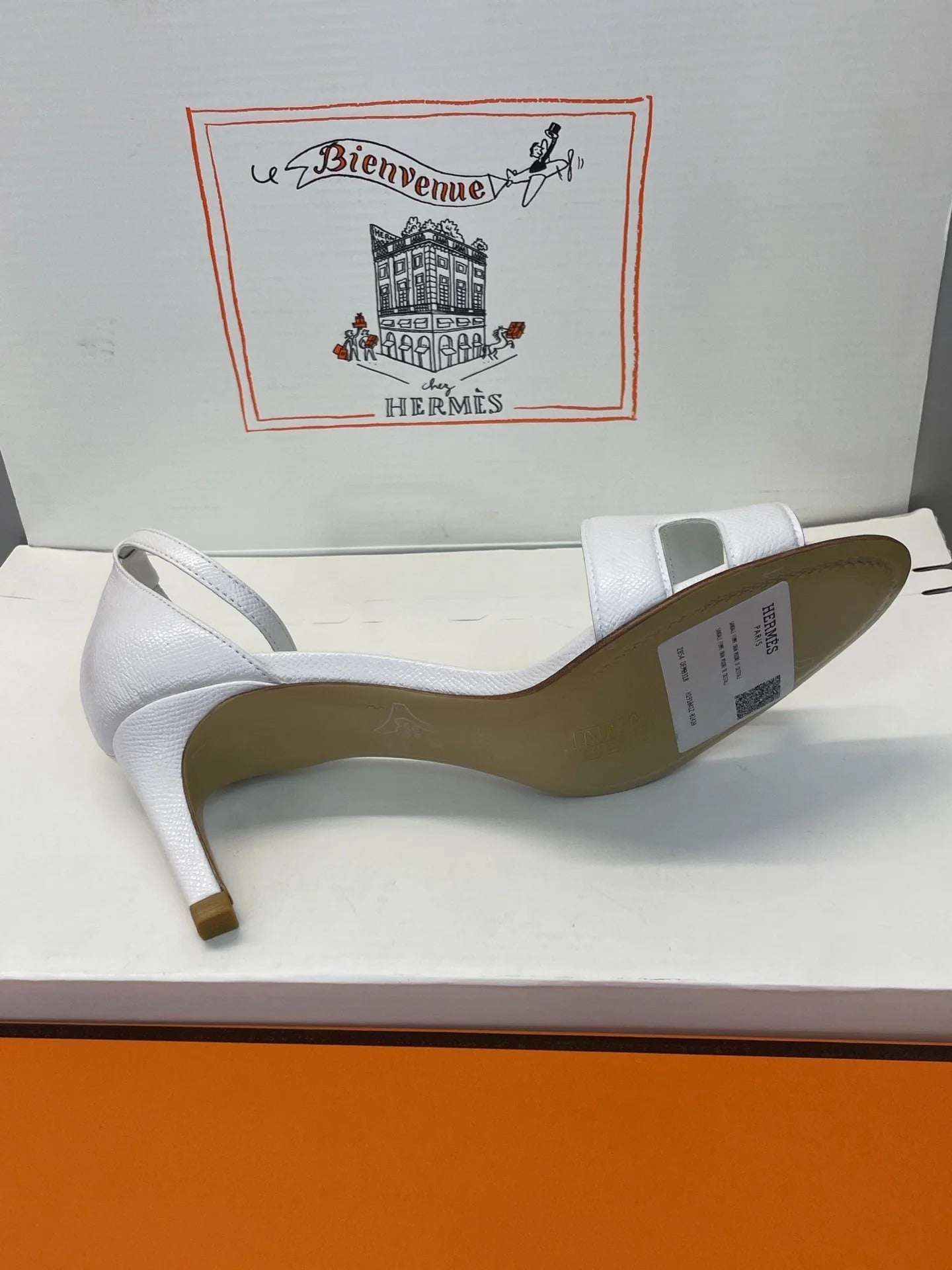 HM 26ss High Heel Sandals 70 White Cowhide 607121
