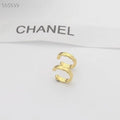 COCO CRUSH QUILTED MOTIF HOOP EARRINGS