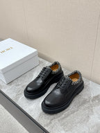 CD 26   Loafers Oblique Jacquard Black Calfskin 608798