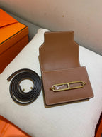 HM RoulisSlim Wallet 12.7 Brown Calfskin Ghw