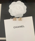 CC Latest Pink Five Pointed Star Gold Earrings