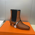 HM 26ss Lolita Chelsea Boots 40 Brown Black Calfskin 607086