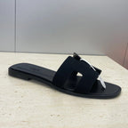 HM 26ss Oran Sandals Black Calfskin 607237