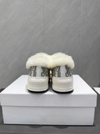 CD 26 Classic Sneaker White Gray Fabric Wool Jacquard 614452