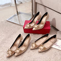 Roger Vivier 2026 Flower Strass Diamond Beige Silk Lambskin 293123