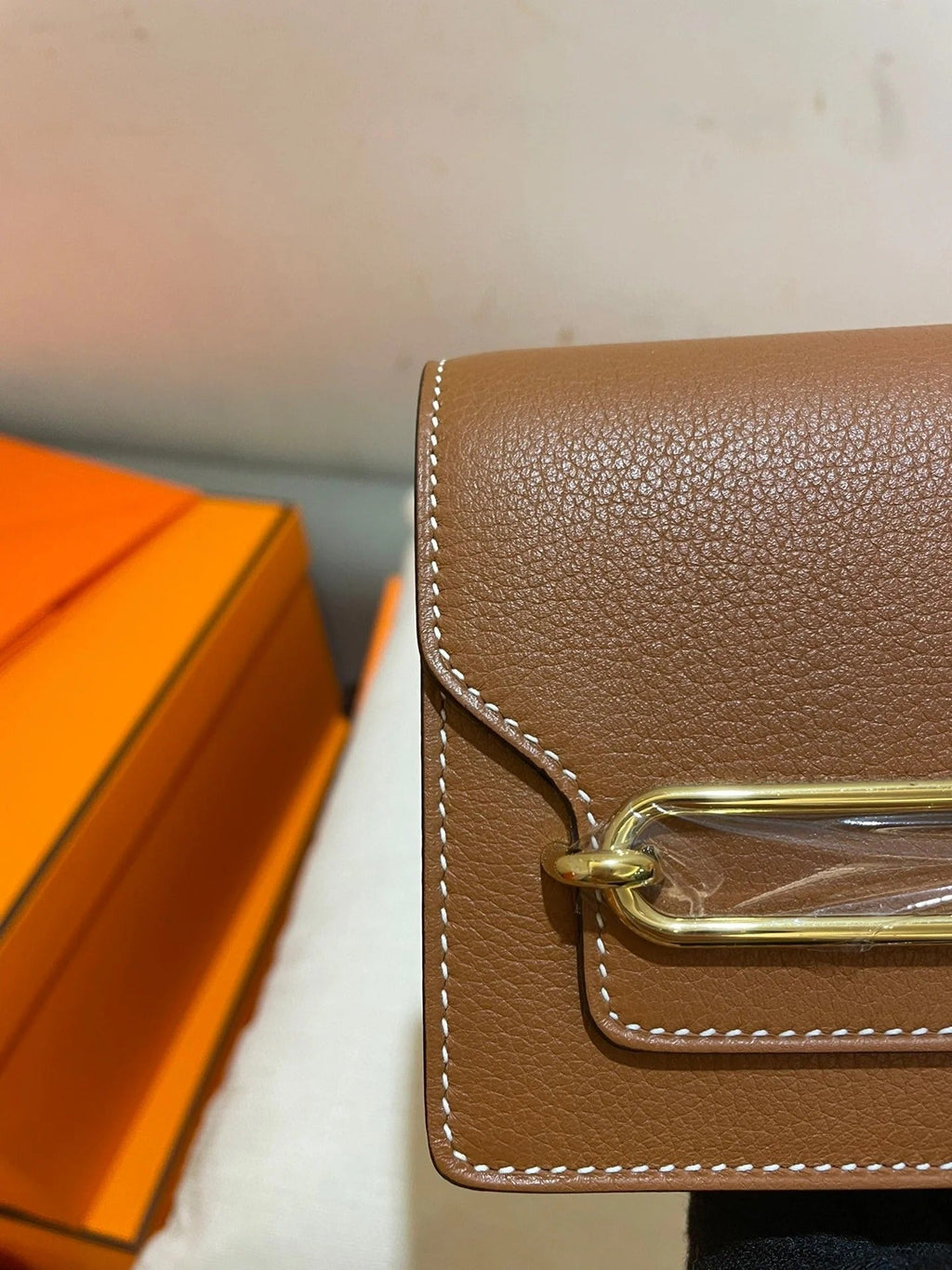 HM RoulisSlim Wallet 12.7 Brown Calfskin Ghw