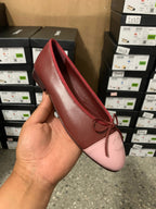 Chanel 2026 Ballet Flat Burgundy Pink Lambskin