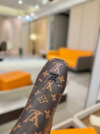 LV Ankle Boots 110 Monogram Brown Sheepskin 573720