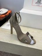 HM 26ss High Heel Sandals 105 Taupe Cowhide 607127