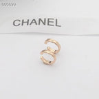 COCO CRUSH QUILTED MOTIF HOOP EARRINGS
