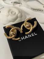 CC Double C Large Backpack Gold Earrings