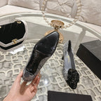 CC 26s High Heels Pump 85 Gray Black Wool Fabric 627016