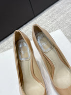 CD 26s High Heels Pump 105 Beige Patent Leather 661480