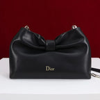 Dior 2026 Bow Bag 27cm Black Lambskin