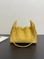Chanel 2026 Hobo Bag 22cm Yellow Suede