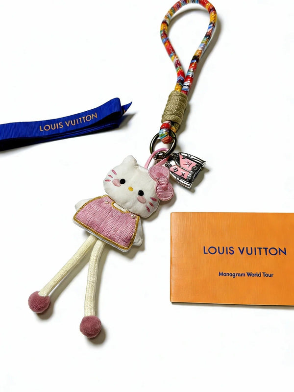 LV Hello Kitty Cream Pink Charm