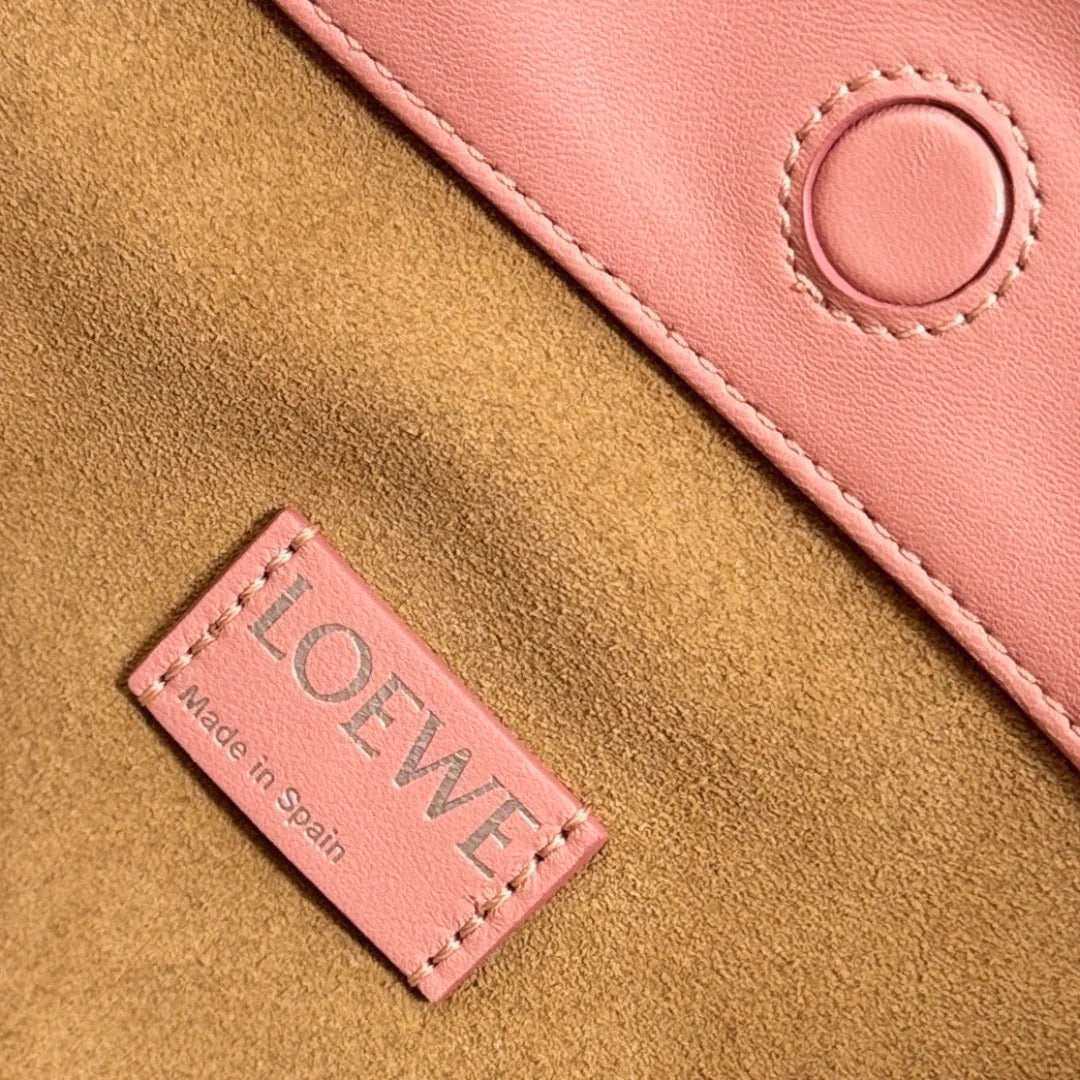 Loewe 2026 Medium Flamenco Purse 30cm Pink Nappa Lambskin